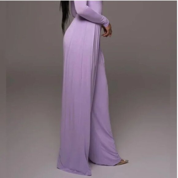 JLUXLABEL Lilac Devyne Wide-Leg Pants XXL NWT | Flowing High-Waist Dressy Look - Picture 3 of 7
